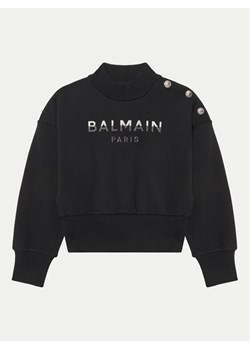 Balmain Bluza BV4A90-Z0081 Czarny Regular Fit ze sklepu MODIVO w kategorii Bluzy dziewczęce - zdjęcie 181162797