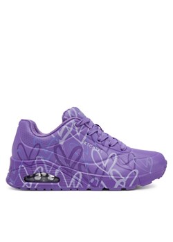 Skechers Sneakersy Uno - Spread the Love 155507/PUR Fioletowy ze sklepu MODIVO w kategorii Buty sportowe damskie - zdjęcie 181162906