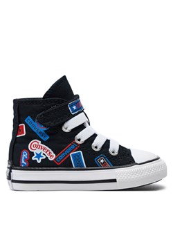 Converse Trampki Chuck Taylor All Star Easy On Stickers A06357C Czarny ze sklepu MODIVO w kategorii Trampki dziecięce - zdjęcie 181162915