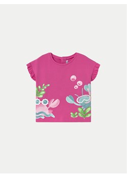 Mayoral T-Shirt 1048 Różowy Regular Fit ze sklepu MODIVO w kategorii Kaftaniki i bluzki - zdjęcie 181162968
