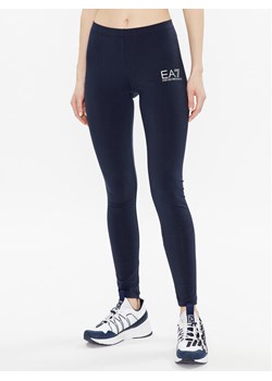 EA7 Emporio Armani Legginsy 8NTP61 TJ01Z 1554 Granatowy Slim Fit ze sklepu MODIVO w kategorii Spodnie damskie - zdjęcie 181163246