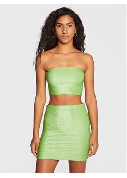 Gina Tricot Top Glitter 19305 Zielony Slim Fit ze sklepu MODIVO w kategorii Bluzki damskie - zdjęcie 181163267