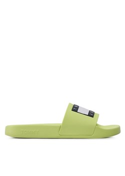 Tommy Jeans Klapki Flag Pool Sld Ess EN0EN02115 Zielony ze sklepu MODIVO w kategorii Klapki damskie - zdjęcie 181163455