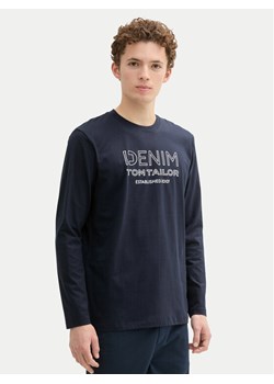 Tom Tailor Denim Longsleeve 1043484 Granatowy Regular Fit ze sklepu MODIVO w kategorii T-shirty męskie - zdjęcie 181163519