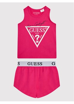 Guess Piżama J1BG00 J1311 Różowy Regular Fit ze sklepu MODIVO w kategorii Piżamy dziecięce - zdjęcie 181163528