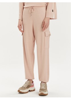 Liu Jo Spodnie dzianinowe Ecs Pant. Maglia Lung TA4044 MS49I Różowy Regular Fit ze sklepu MODIVO w kategorii Spodnie damskie - zdjęcie 181163645