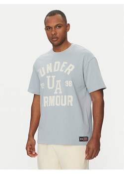 Under Armour T-Shirt Heavyweight Varsity 1390179 Błękitny Oversize ze sklepu MODIVO w kategorii T-shirty męskie - zdjęcie 181163768