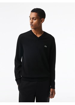 Lacoste Sweter AH1951 Czarny Regular Fit ze sklepu MODIVO w kategorii Swetry męskie - zdjęcie 181163776