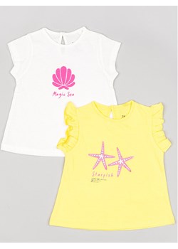 Zippy Komplet 2 t-shirtów ZBGAP0303 23014 Kolorowy Regular Fit ze sklepu MODIVO w kategorii Bluzki dziewczęce - zdjęcie 181163807
