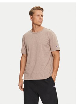 Champion T-Shirt 218802 Beżowy Regular Fit ze sklepu MODIVO w kategorii T-shirty męskie - zdjęcie 181163828