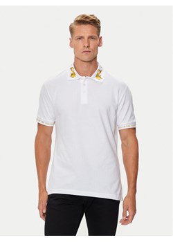 Versace Jeans Couture Polo 76GAGT00 Biały Regular Fit ze sklepu MODIVO w kategorii T-shirty męskie - zdjęcie 181164025
