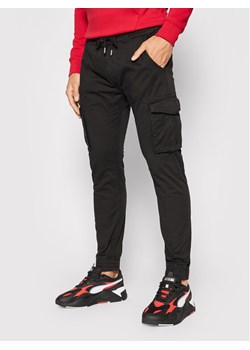 Alpha Industries Joggery Twill 116202 Czarny Regular Fit ze sklepu MODIVO w kategorii Spodnie męskie - zdjęcie 181164088
