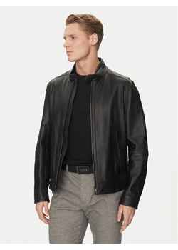 BOSS Kurtka skórzana H-Mansell3 50532475 Czarny Regular Fit ze sklepu MODIVO w kategorii Kurtki męskie - zdjęcie 181164116