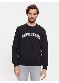 Pepe Jeans Bluza Raven PM582555 Czarny Regular Fit ze sklepu MODIVO w kategorii Bluzy męskie - zdjęcie 181164157