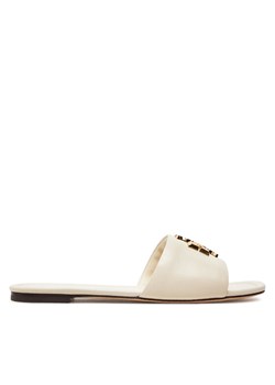 Tory Burch Klapki Eleanor 157966 Écru ze sklepu MODIVO w kategorii Klapki damskie - zdjęcie 181164209