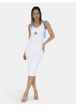 Brave Soul Sukienka letnia LDRJ-624RICKI Biały Slim Fit ze sklepu MODIVO w kategorii Sukienki - zdjęcie 181164219