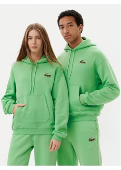 Lacoste Bluza SH2754 Zielony Relaxed Fit ze sklepu MODIVO w kategorii Bluzy męskie - zdjęcie 181164385