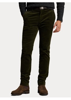 Polo Ralph Lauren Spodnie materiałowe 710879958016 Zielony Slim Fit ze sklepu MODIVO w kategorii Spodnie męskie - zdjęcie 181164886