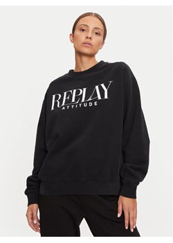 REPLAY Bluza W3106C.000.22890CS Czarny Oversize ze sklepu MODIVO w kategorii Bluzy damskie - zdjęcie 181164888