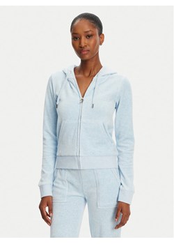 Juicy Couture Bluza Robertson JCAP176 Błękitny Slim Fit ze sklepu MODIVO w kategorii Bluzy damskie - zdjęcie 181164956