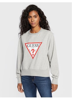 Guess Bluza Original W2YQ16 KBA10 Szary Regular Fit ze sklepu MODIVO w kategorii Bluzy damskie - zdjęcie 181165037