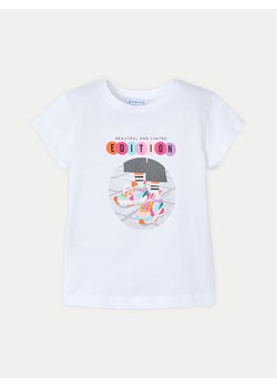 Mayoral T-Shirt 3014 Biały Regular Fit ze sklepu MODIVO w kategorii Bluzki dziewczęce - zdjęcie 181165319