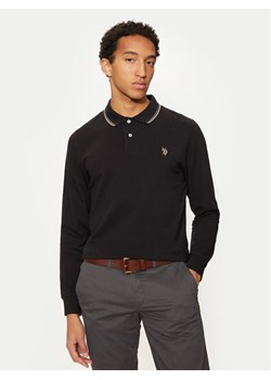 U.S. Polo Assn. Polo MUP2255 Czarny Regular Fit ze sklepu MODIVO w kategorii T-shirty męskie - zdjęcie 181165507