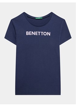 United Colors Of Benetton T-Shirt 3096C10D2 Granatowy Regular Fit ze sklepu MODIVO w kategorii T-shirty chłopięce - zdjęcie 181165517