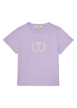 TWINSET T-Shirt 251GJ2485 Fioletowy Regular Fit ze sklepu MODIVO w kategorii Bluzki dziewczęce - zdjęcie 181165617