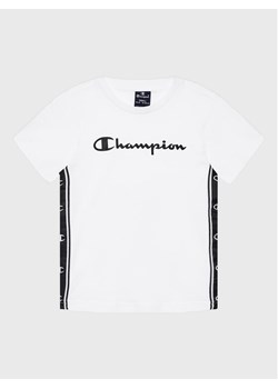 Champion T-Shirt 306329 Biały Regular Fit ze sklepu MODIVO w kategorii T-shirty chłopięce - zdjęcie 181166067