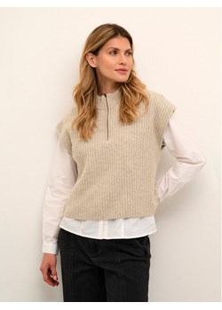 Cream Sweter Milja 10610825 Beżowy Relaxed Fit ze sklepu MODIVO w kategorii Kamizelki damskie - zdjęcie 181166116