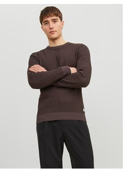 Jack&Jones Sweter 12212816 Brązowy Regular Fit ze sklepu MODIVO w kategorii Swetry męskie - zdjęcie 181166355