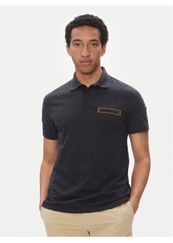 Aeronautica Militare Polo 251PO1865J680 Granatowy Regular Fit ze sklepu MODIVO w kategorii T-shirty męskie - zdjęcie 181166446
