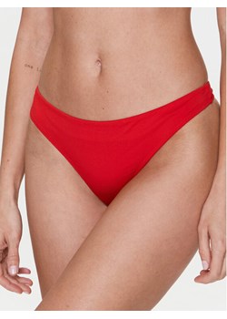 Calvin Klein Swimwear Dół od bikini KW0KW02064 Czerwony ze sklepu MODIVO w kategorii Stroje kąpielowe - zdjęcie 181166535