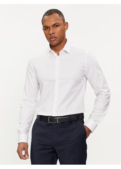 Calvin Klein Koszula Micro Dot K10K112884 Biały Slim Fit ze sklepu MODIVO w kategorii Koszule męskie - zdjęcie 181166568
