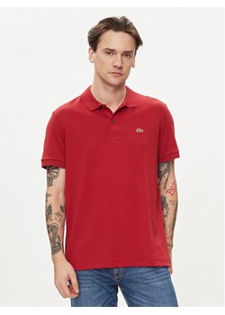 Lacoste Polo DH2050 Bordowy Regular Fit ze sklepu MODIVO w kategorii T-shirty męskie - zdjęcie 181166755