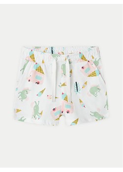 NAME IT Szorty materiałowe Vigga 13215112 Biały Regular Fit ze sklepu MODIVO w kategorii Spodenki niemowlęce - zdjęcie 181166767