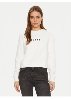 Guess Jeans Bluza W5RQ28 K68I4 Biały Regular Fit ze sklepu MODIVO w kategorii Bluzy damskie - zdjęcie 181166775