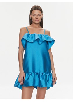 Silvian Heach Sukienka koktajlowa Vestito Corto GPP24396VE Niebieski Regular Fit ze sklepu MODIVO w kategorii Sukienki - zdjęcie 181166809