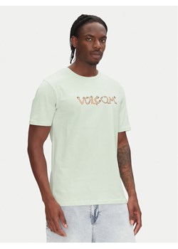 Volcom T-Shirt Crazybal A3512554 Zielony Classic Fit ze sklepu MODIVO w kategorii T-shirty męskie - zdjęcie 181166988