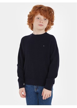 Tommy Hilfiger Sweter Essential KB0KB08504 Granatowy Regular Fit ze sklepu MODIVO w kategorii Swetry chłopięce - zdjęcie 181166996
