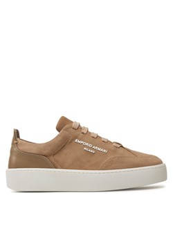 Emporio Armani Sneakersy X3X207 XR158 00085 Brązowy ze sklepu MODIVO w kategorii Buty sportowe damskie - zdjęcie 181167059