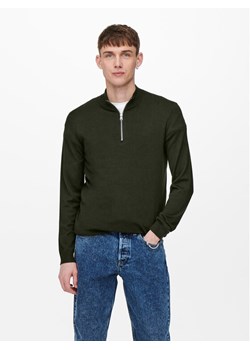 Only & Sons Sweter 22021264 Zielony Regular Fit ze sklepu MODIVO w kategorii Swetry męskie - zdjęcie 181167295