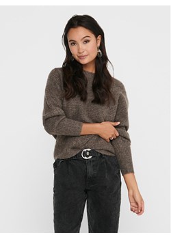 ONLY Sweter 15168705 Brązowy Regular Fit ze sklepu MODIVO w kategorii Swetry damskie - zdjęcie 181167448