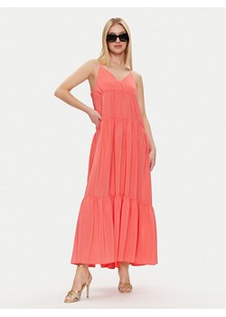 Sisley Sukienka letnia 43A2LV05P Koralowy Loose Fit ze sklepu MODIVO w kategorii Sukienki - zdjęcie 181167547