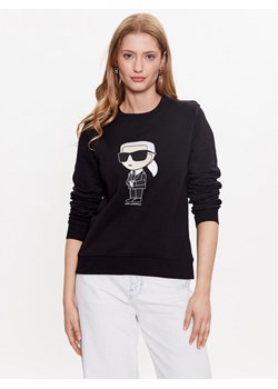 KARL LAGERFELD Bluza Ikonik 2.0 230W1800 Czarny Regular Fit ze sklepu MODIVO w kategorii Bluzy damskie - zdjęcie 181167555