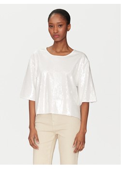 Marella T-Shirt Gardone 2513971024 Écru Boxy Fit ze sklepu MODIVO w kategorii Bluzki damskie - zdjęcie 181167635