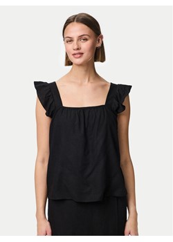 Pieces Top Pia 17154740 Czarny Regular Fit ze sklepu MODIVO w kategorii Bluzki damskie - zdjęcie 181167645