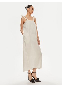 Max Mara Leisure Sukienka codzienna Senna 2416221038 Écru Relaxed Fit ze sklepu MODIVO w kategorii Sukienki - zdjęcie 181167916
