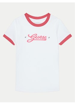 Guess T-Shirt J5RI11 K6YW4 Biały Regular Fit ze sklepu MODIVO w kategorii T-shirty chłopięce - zdjęcie 181167928